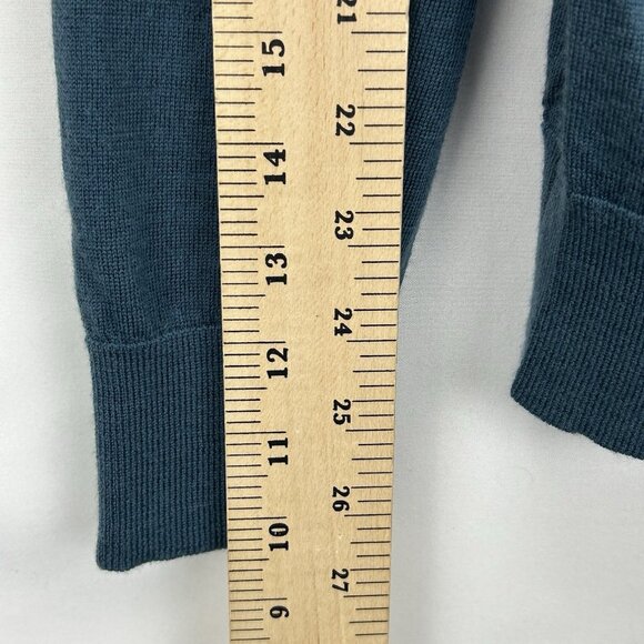 Banana Republic Men’s L Dark Blue 100% Merino Wool Crew Sweater Grandpa Casual - Picture 5 of 12